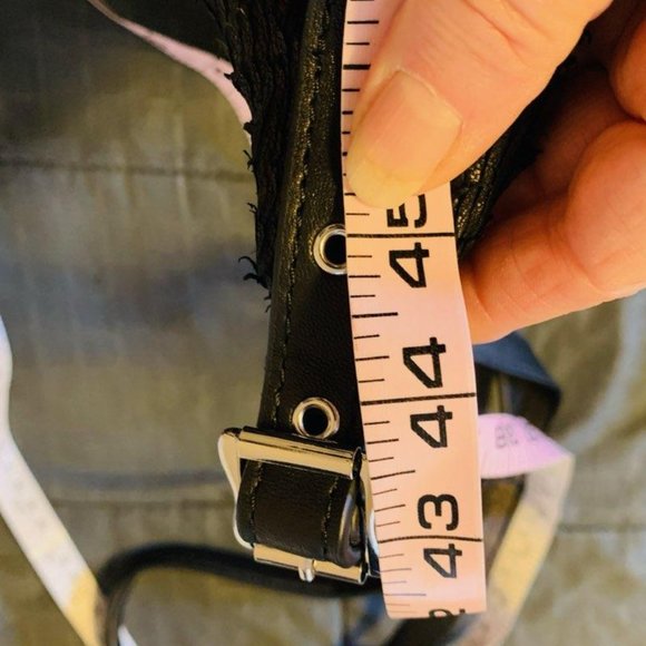 Ash BO Fringed Hobo Bag Black Suede - Picture 8 of 10